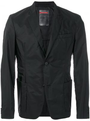Однобортный пиджак Prada. Цвет: чёрный