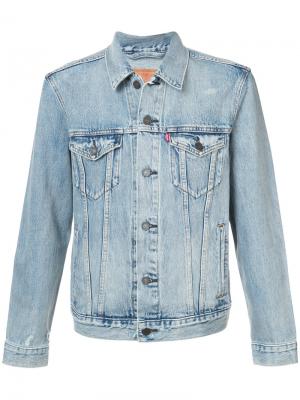 Укороченная джинсовая куртка Levis Levi's. Цвет: синий