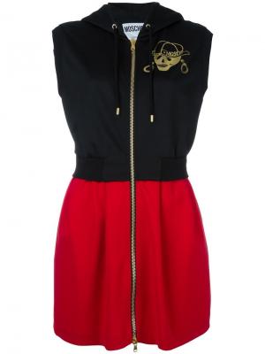Платье с капюшоном Moschino. Цвет: чёрный