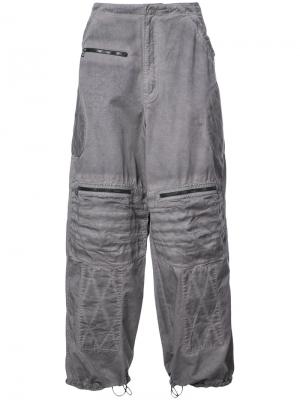 Широкие джинсы G-Star Raw Research. Цвет: серый