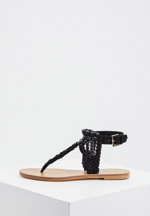 Сандалии Alberta Ferretti. Цвет: черный