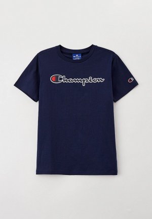 Футболка Champion. Цвет: синий
