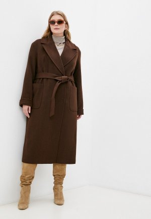 Пальто TrendyAngel. Цвет: коричневый