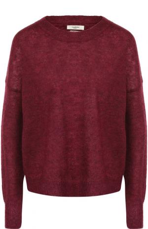 Вязаный пуловер со спущенным рукавом Isabel Marant Etoile. Цвет: бордовый