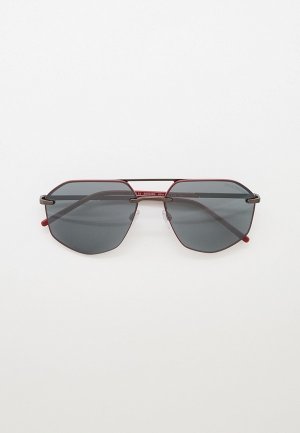 Очки солнцезащитные Emporio Armani. Цвет: бордовый