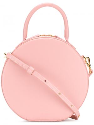 Круглая сумка через плечо Mansur Gavriel. Цвет: розовый и фиолетовый