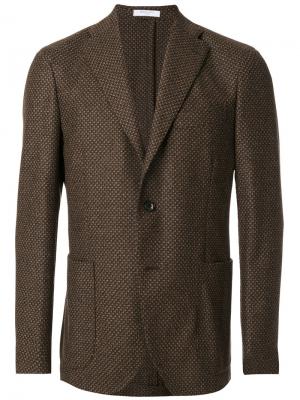 Однобортный пиджак Boglioli. Цвет: коричневый