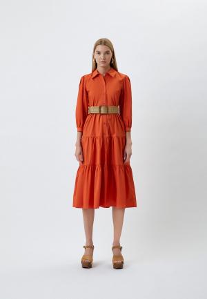 Платье Liu Jo. Цвет: оранжевый
