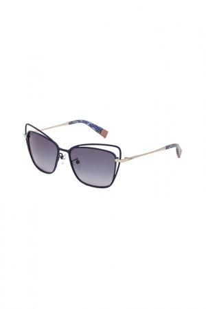 Солнцезащитные очки FURLA. Цвет: синий