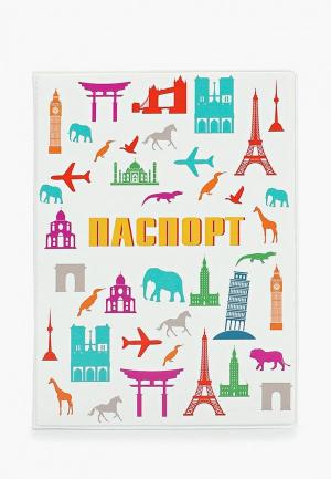 Обложка для паспорта Kawaii Factory. Цвет: белый