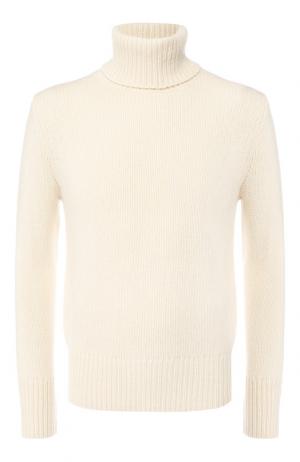 Шерстяной свитер с воротником-стойкой Polo Ralph Lauren. Цвет: кремовый