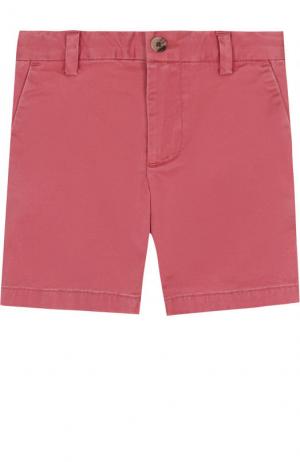 Однотонные хлопковые шорты Polo Ralph Lauren. Цвет: красный