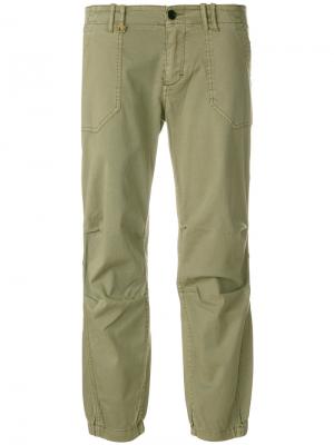 Укороченные брюки Zadig & Voltaire. Цвет: зелёный