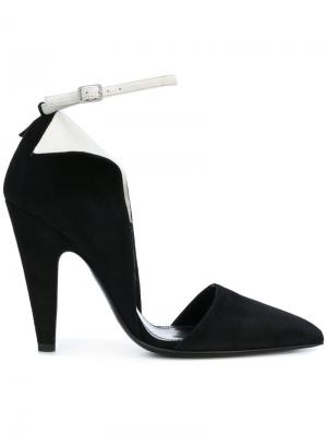 Туфли с тонким ремешком на щиколотке Calvin Klein 205W39nyc. Цвет: чёрный