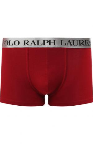 Хлопковые боксеры с широкой резинкой Ralph Lauren. Цвет: бордовый