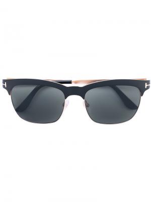 Солнцезащитные очки с квадратной оправой Tom Ford Eyewear. Цвет: чёрный