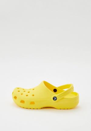 Сабо Crocs. Цвет: желтый