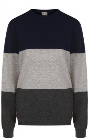 Кашемировый пуловер в полоску FTC. Цвет: синий