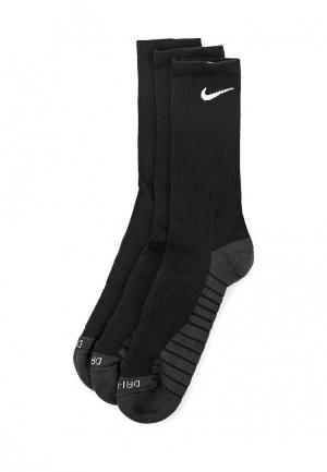 Носки 3 пары Nike. Цвет: черный