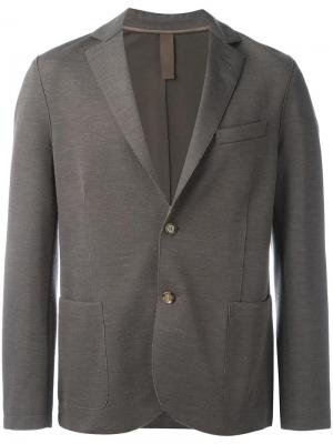 Пиджак с накладными карманами Eleventy. Цвет: коричневый