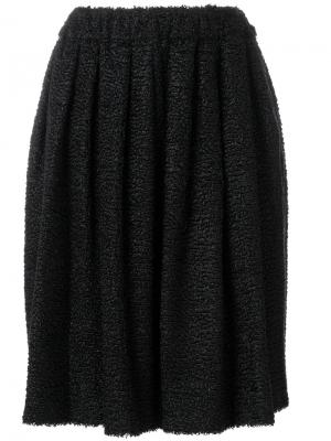 Плиссированная юбка миди Comme Des Garçons Girl. Цвет: чёрный