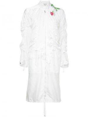 Пальто в стиле куртки-бомбера 3.1 Phillip Lim. Цвет: белый