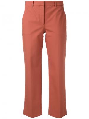 Укороченные брюки Theory. Цвет: розовый и фиолетовый