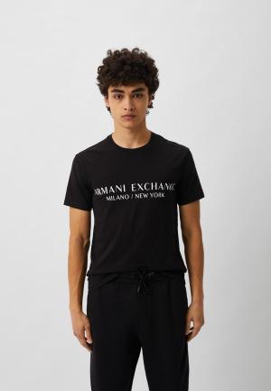 Футболка Armani Exchange. Цвет: черный