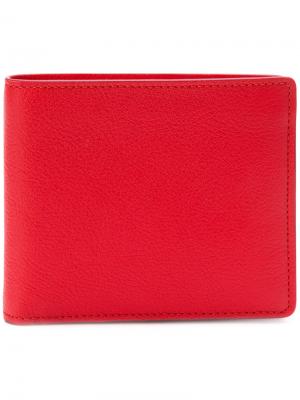 Бумажник с логотипом Maison Margiela. Цвет: красный