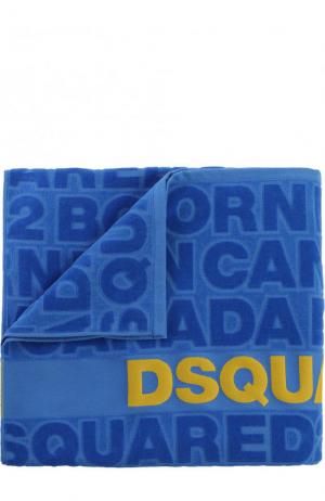 Пляжное полотенце Dsquared2. Цвет: синий