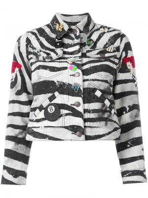 Куртка с зебровым принтом Marc Jacobs. Цвет: чёрный