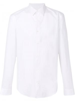 Классическая рубашка с длинными рукавами Maison Margiela. Цвет: белый