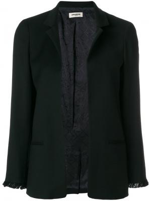 Стилизованный пиджак Zadig & Voltaire. Цвет: чёрный