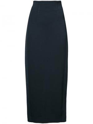Облегающая юбка макси Dvf Diane Von Furstenberg. Цвет: синий
