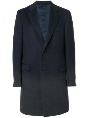 Пальто с градиентным эффектом Raf Simons. Цвет: серый