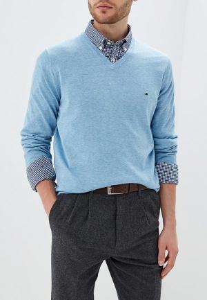 Пуловер Tommy Hilfiger. Цвет: голубой