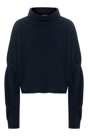 Шерстяной пуловер с высоким воротником T by Alexander Wang. Цвет: темно-синий