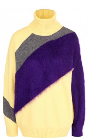 Пуловер со спущенным рукавом и воротником-стойкой No. 21. Цвет: разноцветный