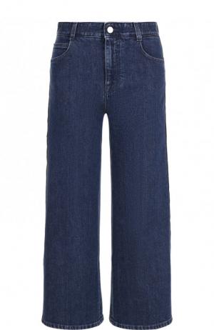 Укороченные джинсы с контрастными лампасами Stella McCartney. Цвет: голубой