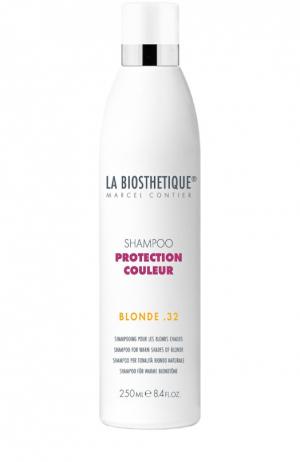 Шампунь для окрашенных волос (тёплые оттенки блонда) La Biosthetique. Цвет: бесцветный