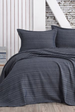 Double bedspread set ENLORA HOME. Цвет: dark blue