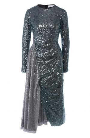 Платье-миди с декоративной отделкой Walk of Shame. Цвет: серый