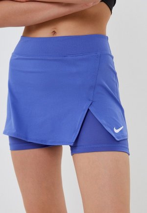 Юбка-шорты Nike. Цвет: фиолетовый