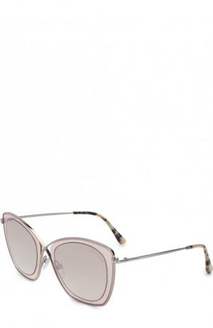 Солнцезащитные очки Tom Ford. Цвет: светло-розовый