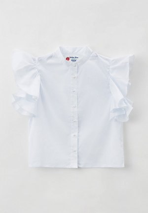 Блуза Button Blue. Цвет: белый