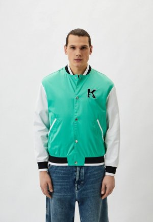 Куртка Karl Lagerfeld. Цвет: зеленый