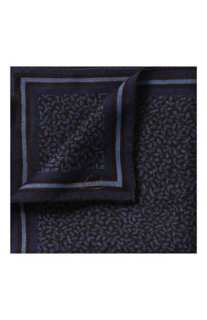 Шерстяной платок Van Laack. Цвет: темно-синий