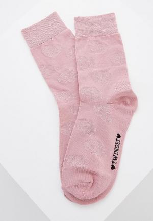 Носки Twin-Set Simona Barbieri. Цвет: розовый