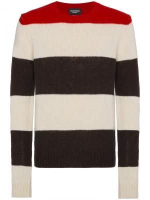 Вязаный свитер с полосатым узором Calvin Klein 205W39nyc. Цвет: многоцветный