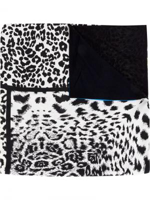 Леопардовый платок с панельным дизайном Pierre-Louis Mascia. Цвет: чёрный
